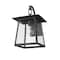 Z-Lite Rainer 1 Light Outdoor Wall Light, 9.5in. W x 15in. H, Black 5015S-BK - alternate 7